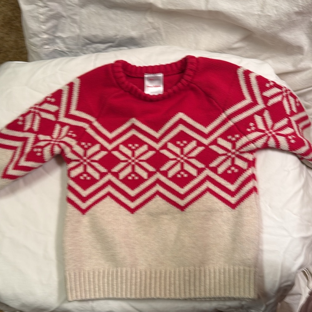 Hanna Andersson Red snowflake 3T children’s sweater